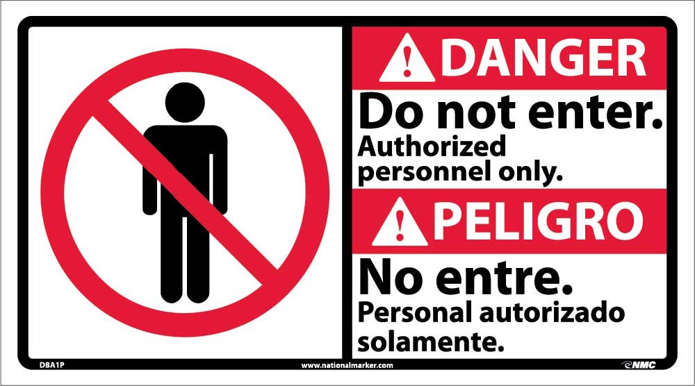 Danger Do Not Enter Sign - Bilingual-eSafety Supplies, Inc