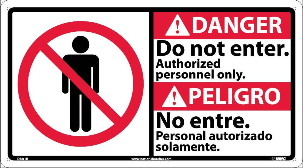 Danger Do Not Enter Sign - Bilingual-eSafety Supplies, Inc