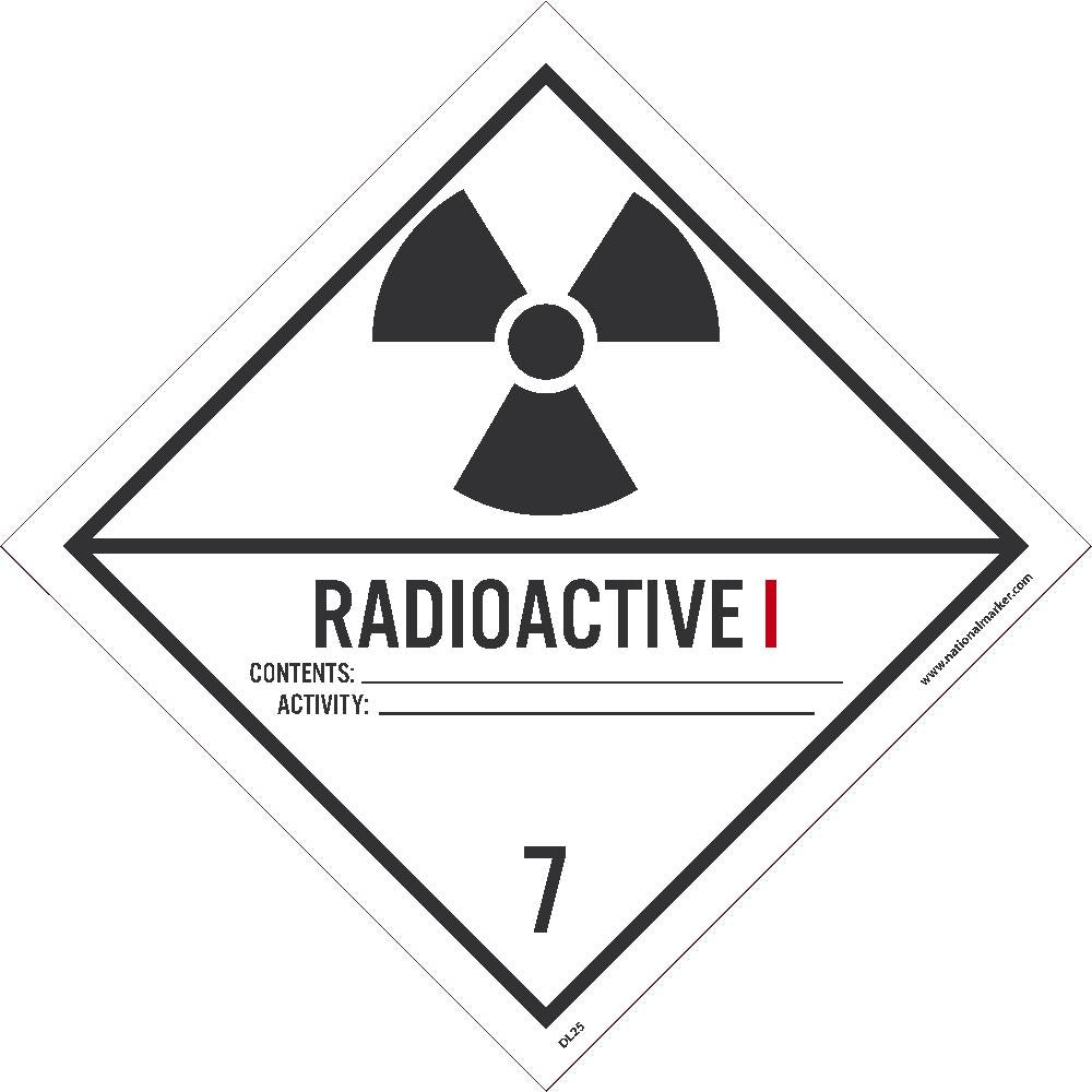 Radioactive I Label - Pack of 25-eSafety Supplies, Inc