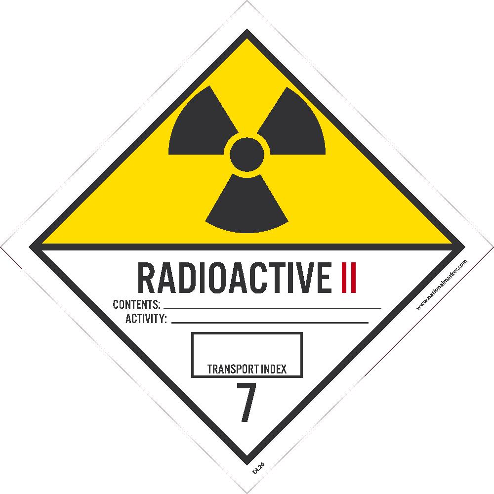 Radioactive Ii Label - Pack of 25-eSafety Supplies, Inc