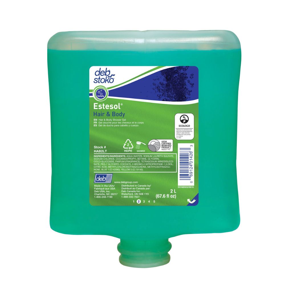 Deb 2 Liter Refill Aqua Estesol Scented Skin Cleaner-eSafety Supplies, Inc