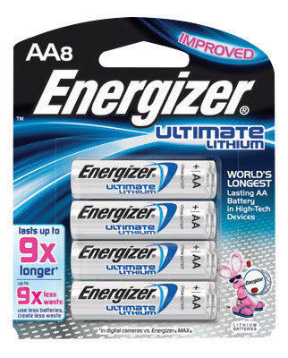 Energizer Ultimate e2 1.5 Volt AA Cylindrical Lithium Battery-eSafety Supplies, Inc