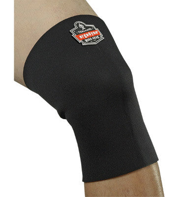 Ergodyne Large Black ProFlex 600 Neoprene Ambidextrous Single Layer Knee Sleeve With Hook And Loop Closure-eSafety Supplies, Inc
