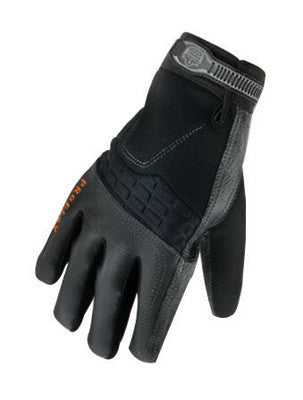 Ergodyne 2X Black ProFlex 9002 Half Finger Pigskin Anti-Vibration Glov Ergodyne 2X Black ProFlex 9002 Half Finger Pigskin Anti-Vibration Glov