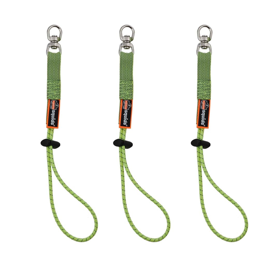 Squids 3713 Elastic Loop Tool Tails Swivel - 10lbs 3-Pack-eSafety Supplies, Inc