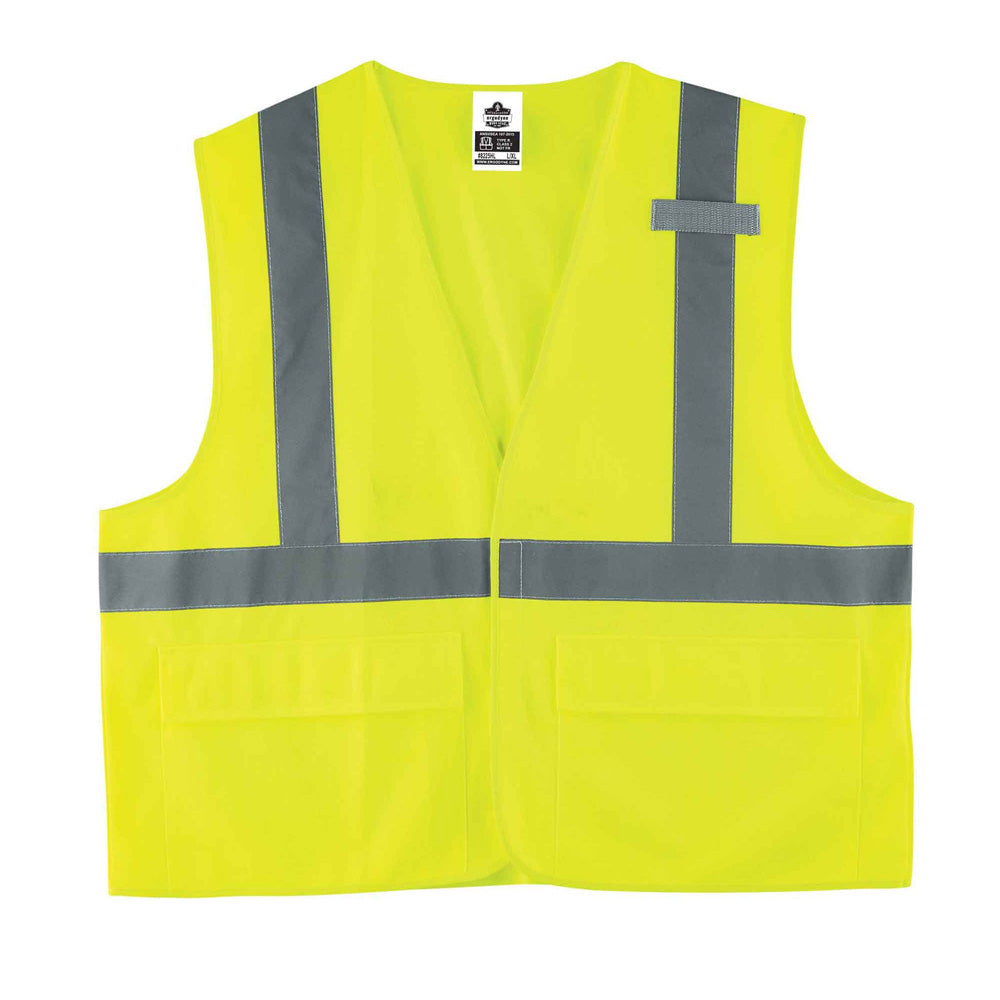 GloWear 8225HL Type R Class 2 Standard Solid Vest-eSafety Supplies, Inc