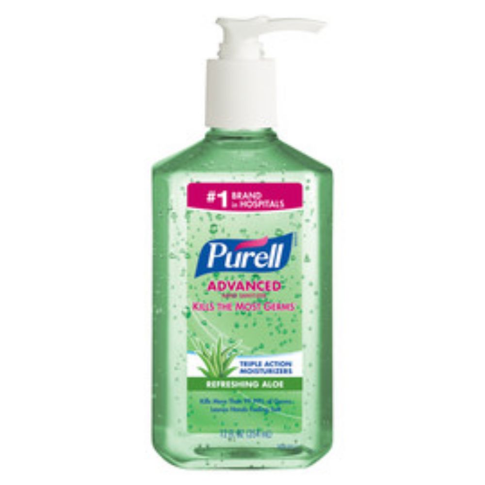 GOJO 12 Ounce Bottle Green PURELL Fragrance-Free Hand Sanitizer-eSafety Supplies, Inc