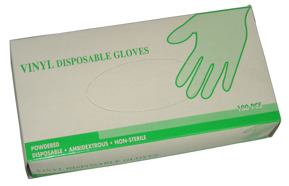 Powdered Vinyl Disposable Gloves - Box-eSafety Supplies, Inc