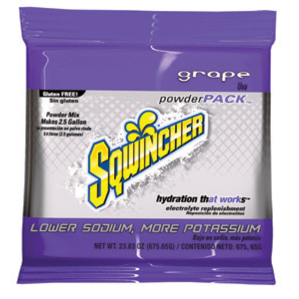 Sqwincher 23.83 Ounce Powder Pack Powder Concentrate Package Electrolyte Drink (16 Packs Electrolyte Drink Powder - Pack)-eSafety Supplies, Inc