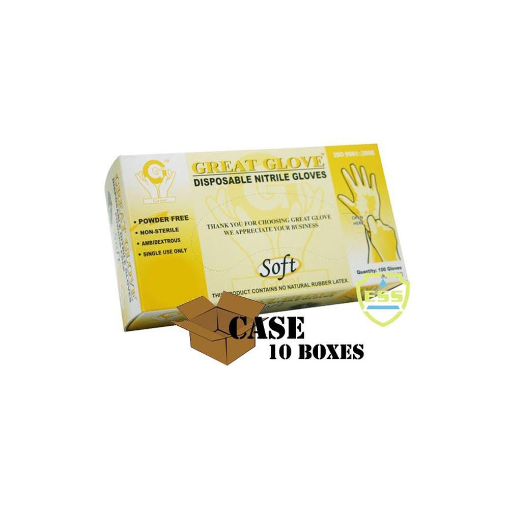 Great Glove - Soft Nitrile Powder-free Gloves - Case-eSafety Supplies, Inc
