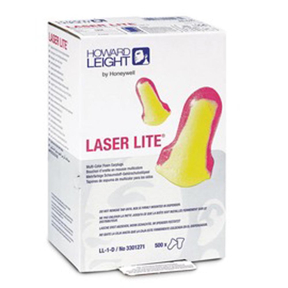 Honeywell Howard Leight Laser-Lite Contoured T-Shape Polyurethane Foam Uncorded Earplugs-eSafety Supplies, Inc