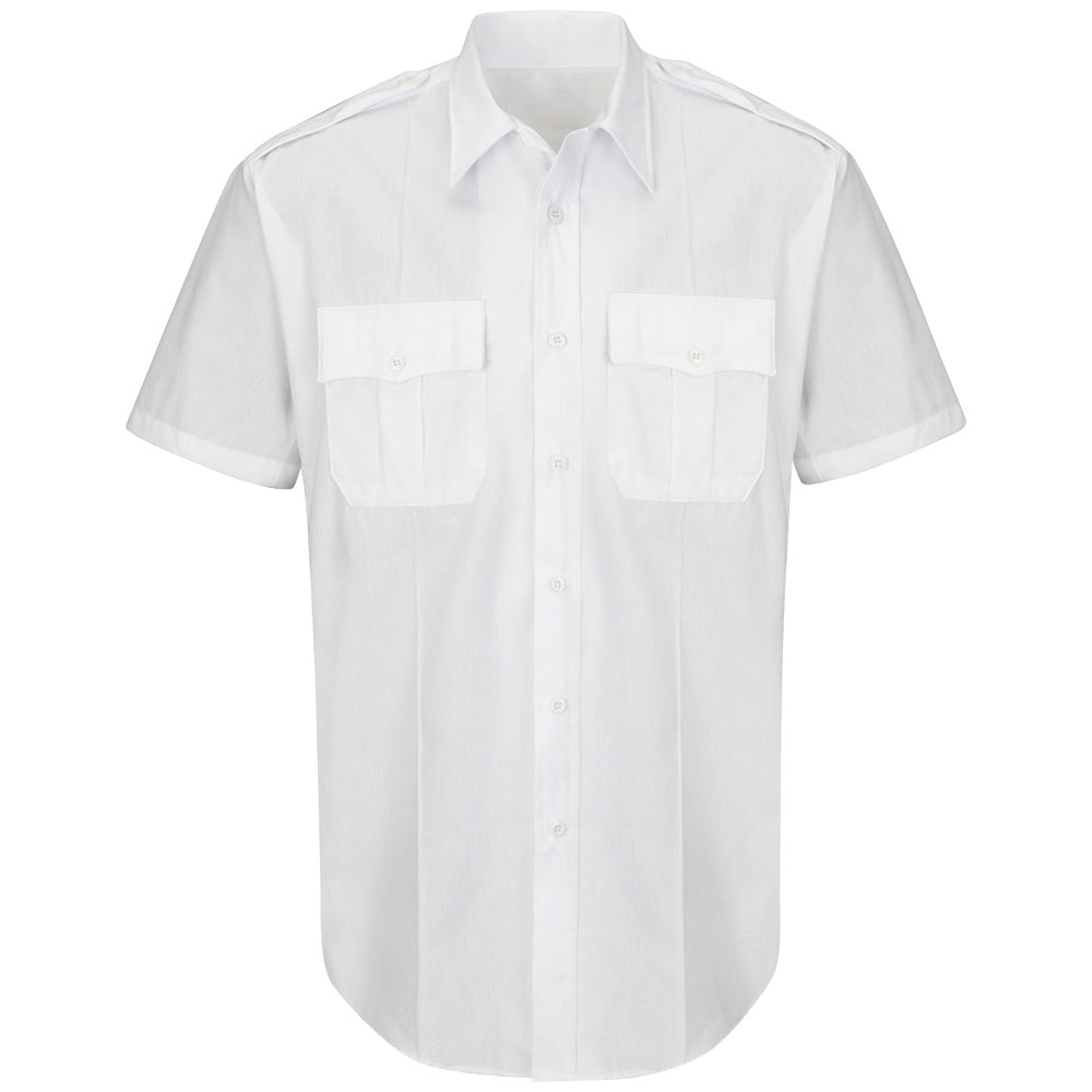 Horace Small New Dimension Plus Short Sleeve Poplin Shirt HS1530 - White-eSafety Supplies, Inc