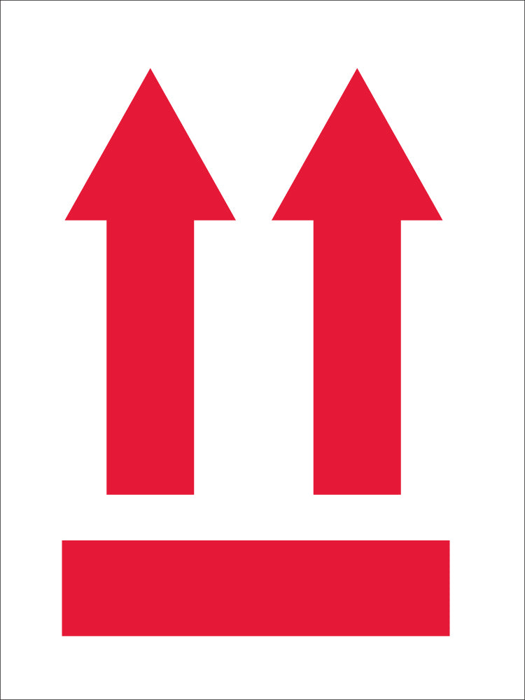 Up Arrows Label - Roll-eSafety Supplies, Inc