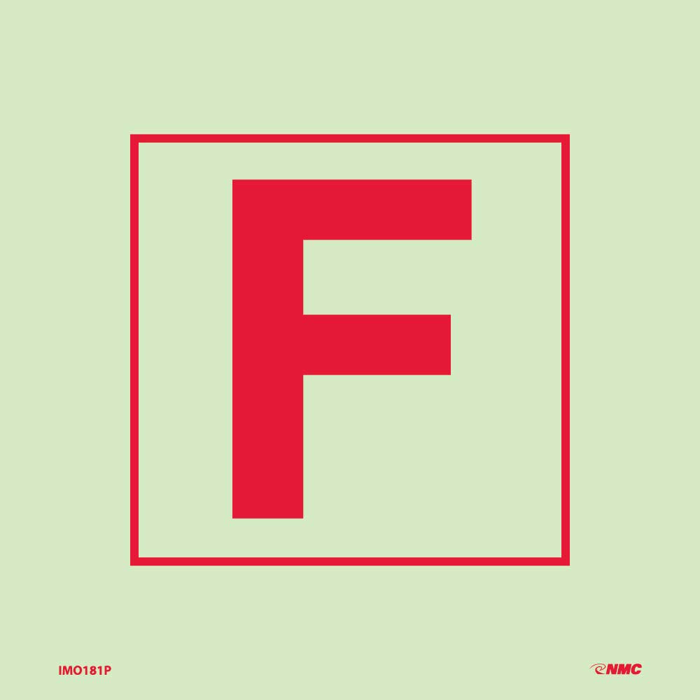 Fire Control Plan "F" Sign-eSafety Supplies, Inc