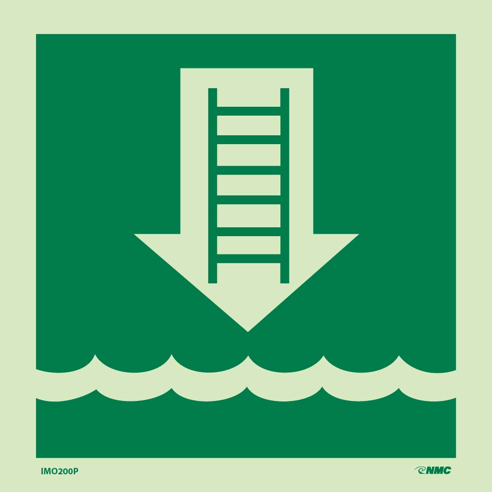 International Marine Organization Embarkation Ladder Sign-eSafety Supplies, Inc
