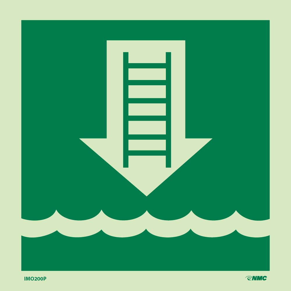 International Marine Organization Embarkation Ladder Sign-eSafety Supplies, Inc