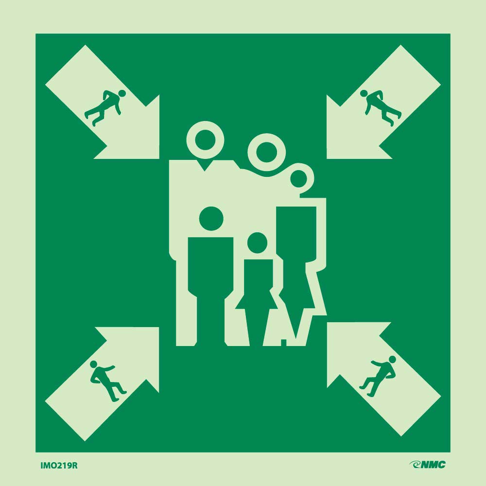 Symbol Assembly Muster Station Imo Label-eSafety Supplies, Inc