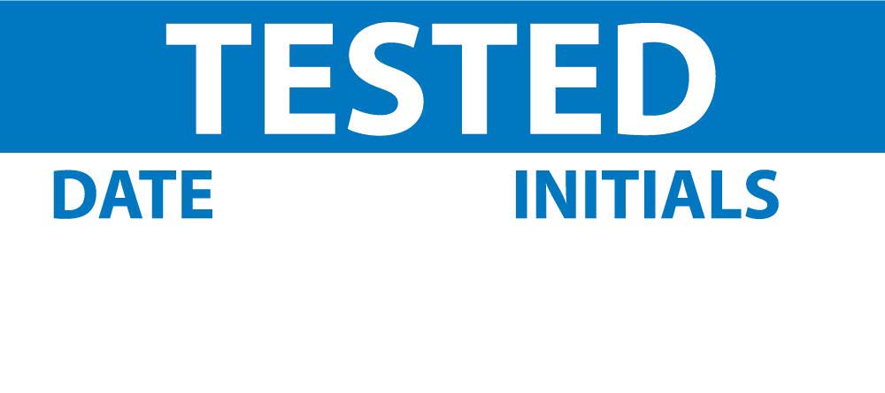 Tested Date & Initials Label - 3 Pack-eSafety Supplies, Inc