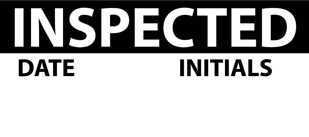 Inspected Date Initials Label - 3 Pack-eSafety Supplies, Inc