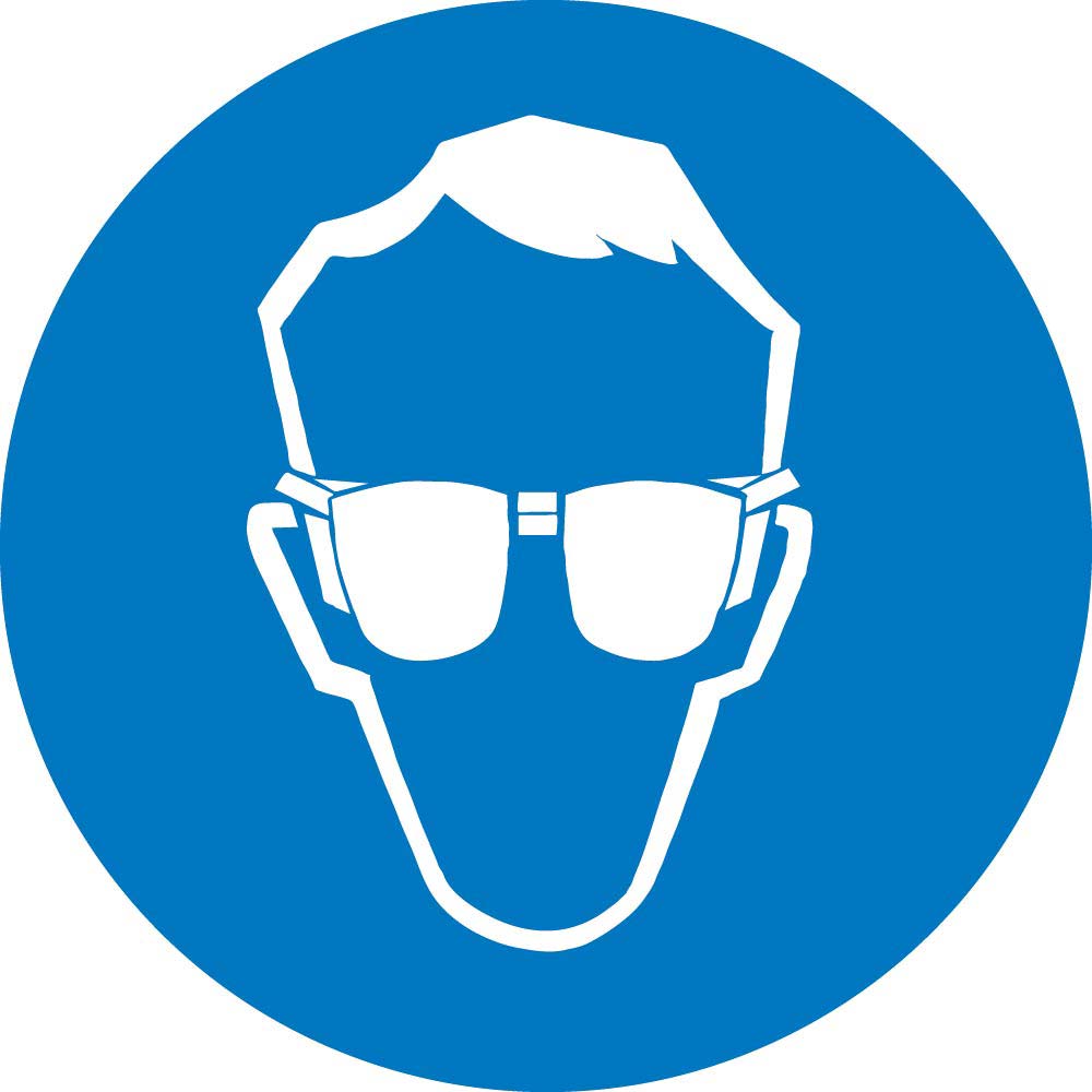 Wear Eye Protection Iso Label - 10 Pack-eSafety Supplies, Inc