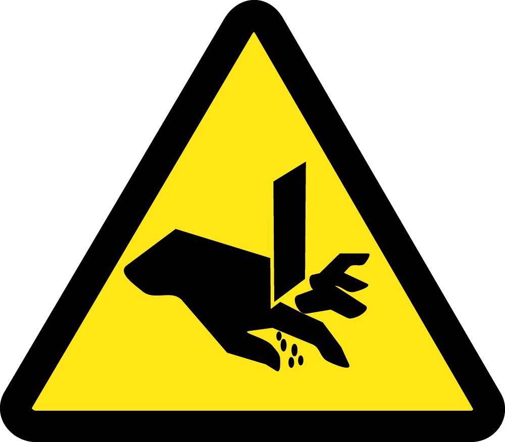 Cut Or Sever Hazard Iso Label - 10 Pack-eSafety Supplies, Inc