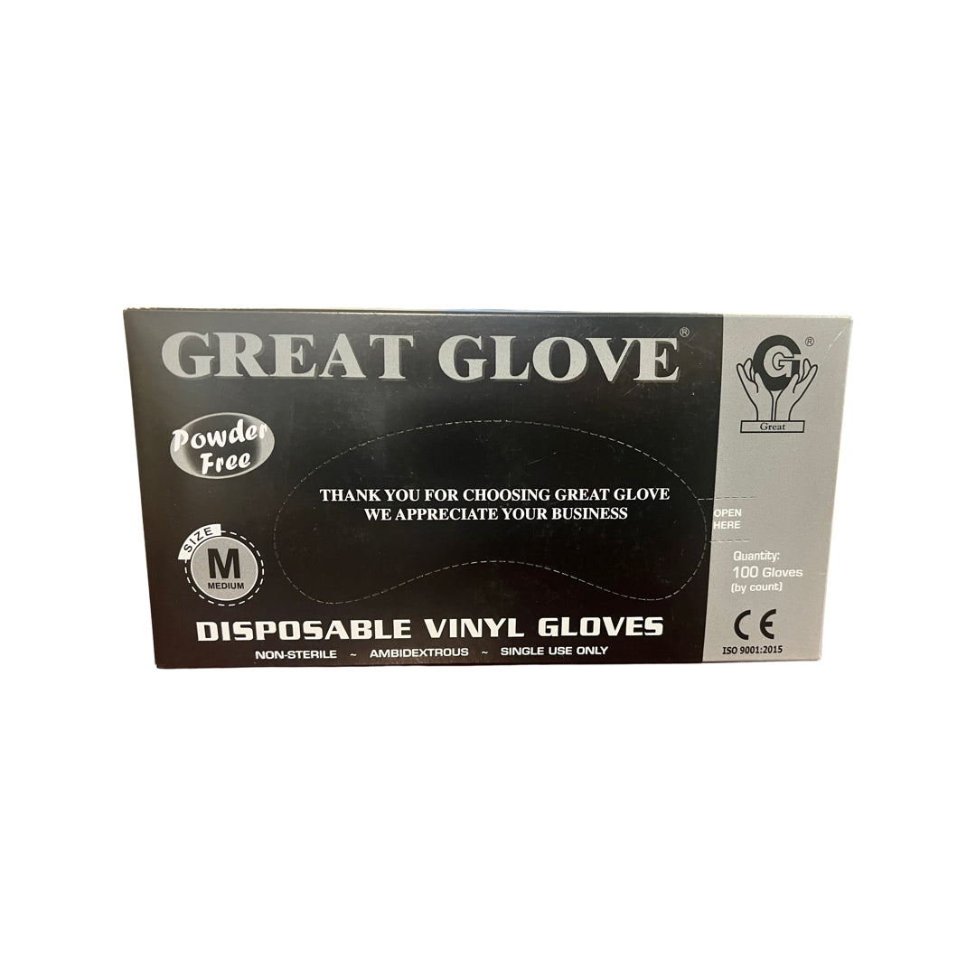 BLACK Vinyl Powder-Free Glove (NEW!) Great Glove-eSafety Supplies, Inc