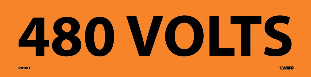 480 Volts Electrical Marker - Roll-eSafety Supplies, Inc