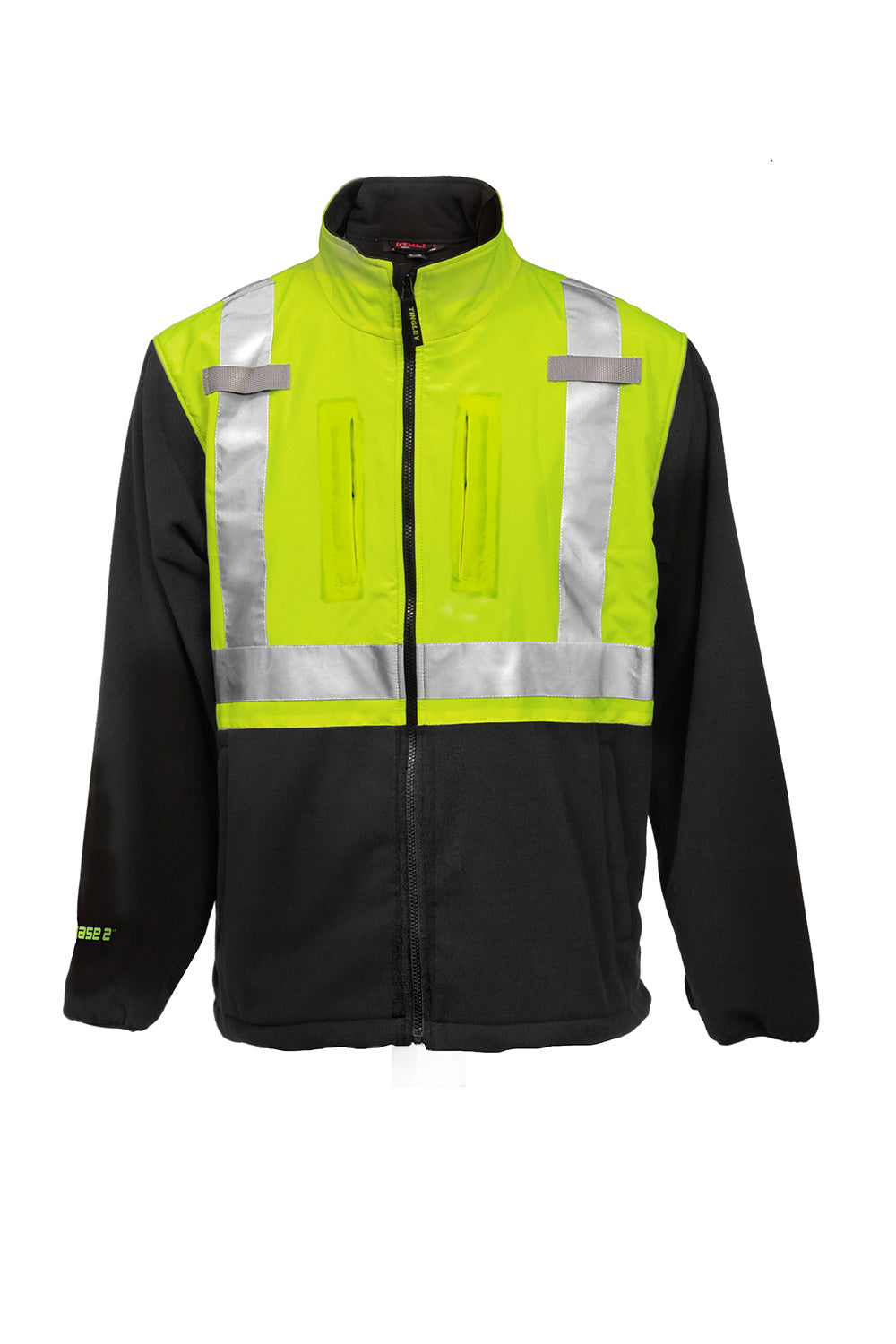 PHASE 2™ Jacket – Fluorescent Yellow-Green-Black - Silver Reflective Tape-eSafety Supplies, Inc
