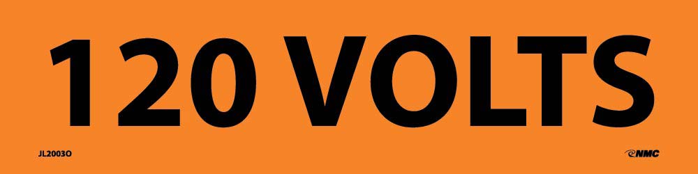 120 Volts Electrical Marker - Pack of 25-eSafety Supplies, Inc