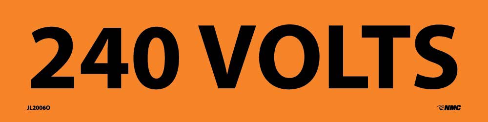 240 Volts Electrical Marker - Pack of 25-eSafety Supplies, Inc