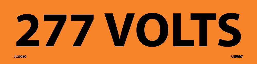 277 Volts Electrical Marker - Pack of 25-eSafety Supplies, Inc