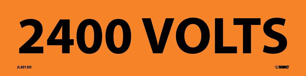 2400 Volts Electrical Marker - Pack of 25-eSafety Supplies, Inc
