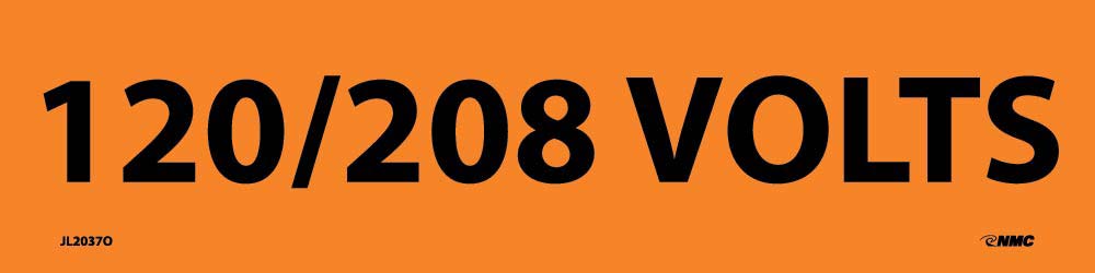 120/208 Volts Electrical Marker - Pack of 25-eSafety Supplies, Inc