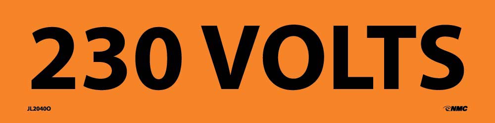 230 Volts Electrical Marker - Pack of 25-eSafety Supplies, Inc