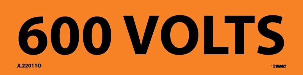 600 Volts Electrical Marker - Pack of 25-eSafety Supplies, Inc