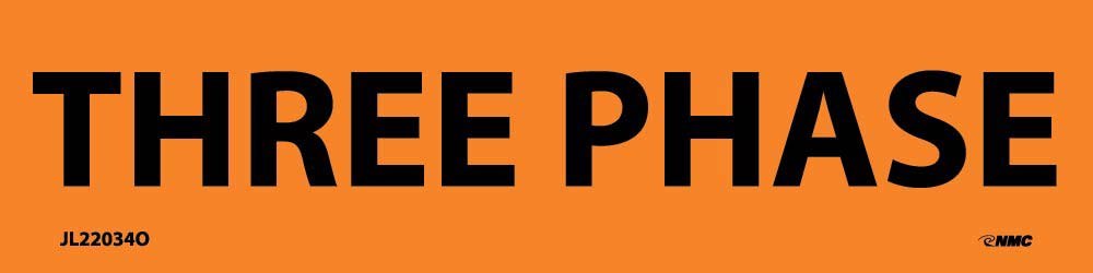 Three Phase Electrical Marker - Pack of 25-eSafety Supplies, Inc
