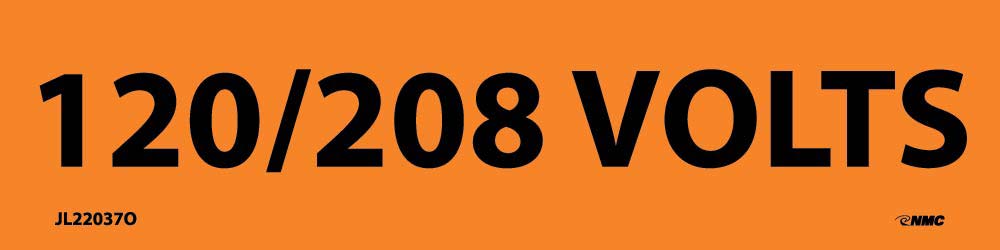 120/208 Volts Electrical Marker - Pack of 25-eSafety Supplies, Inc