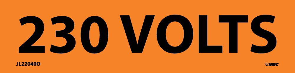 230 Volts Electrical Marker - Pack of 25-eSafety Supplies, Inc