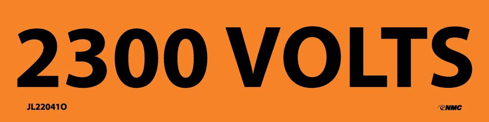 2300 Volts Electrical Marker - Pack of 25-eSafety Supplies, Inc
