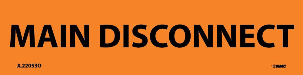 Main Disconnect Electrical Marker - Pack of 25-eSafety Supplies, Inc