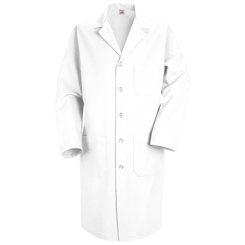 Red Kap Men's Red Kap® Lab Coat KP14 - White-eSafety Supplies, Inc