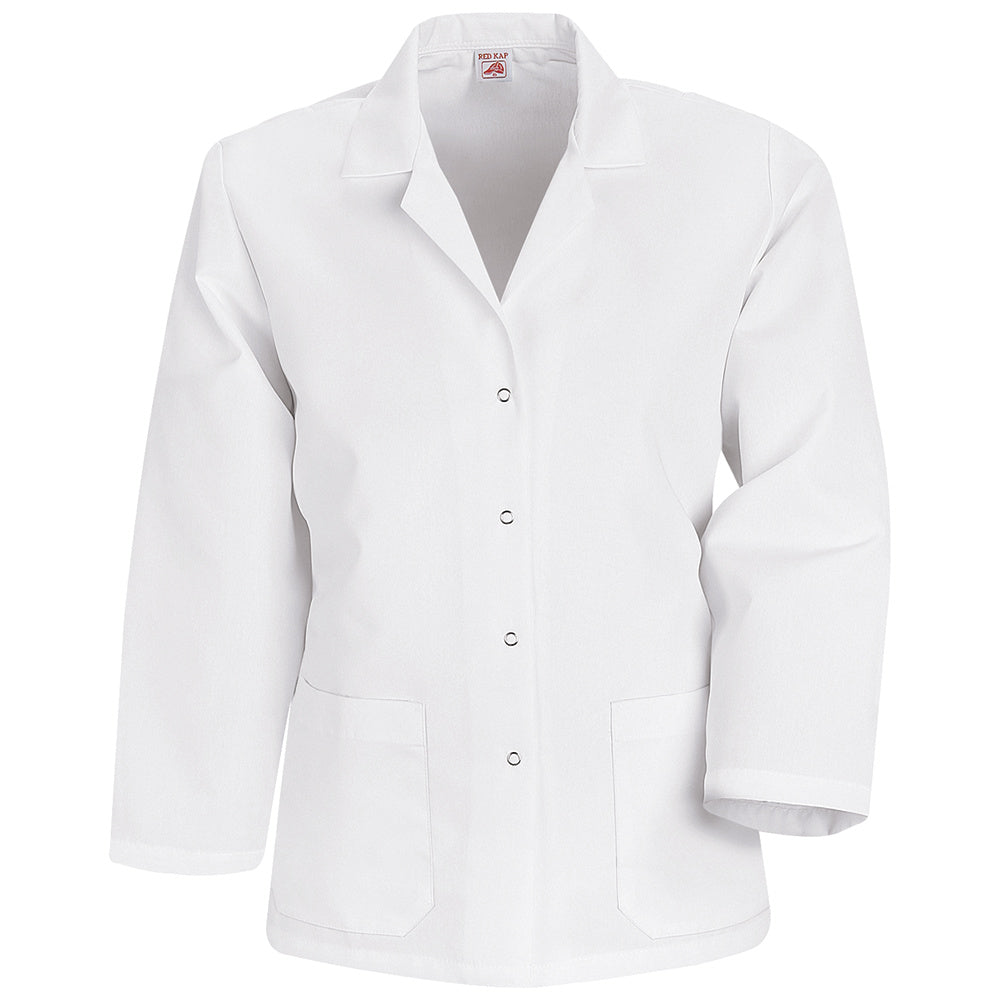 Red Kap Specialized Lapel Counter Coat KP17 - White-eSafety Supplies, Inc