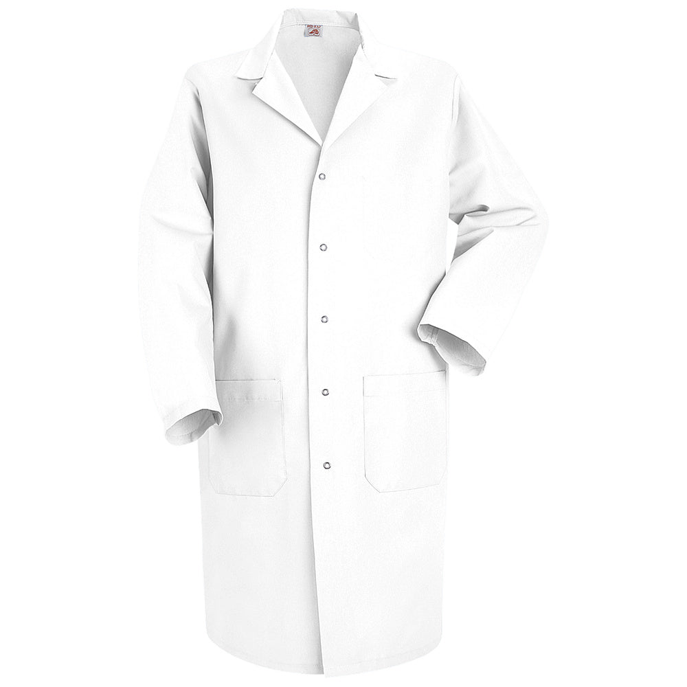 Red Kap Men's Red Kap® Lab Coat KP18 - White-eSafety Supplies, Inc