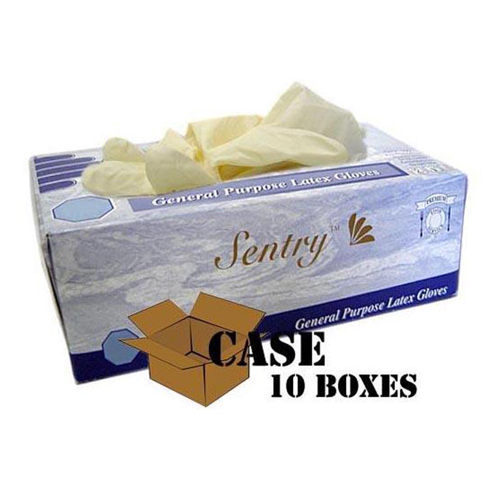 Sentry - Latex Gloves Powdered - Case-eSafety Supplies, Inc