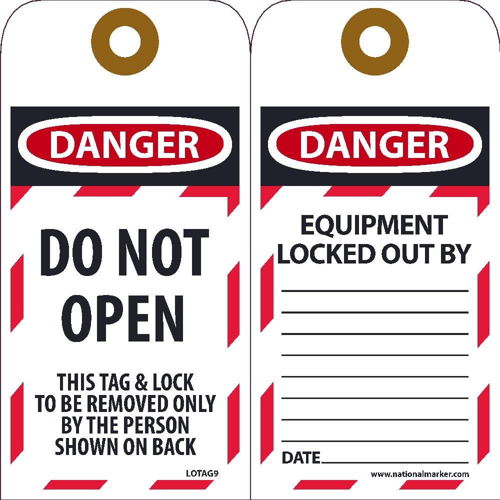 Danger Do Not Open This Tag - 10 Pack-eSafety Supplies, Inc