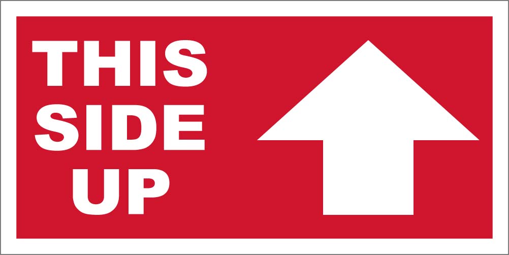 This Side Up Label - Roll-eSafety Supplies, Inc