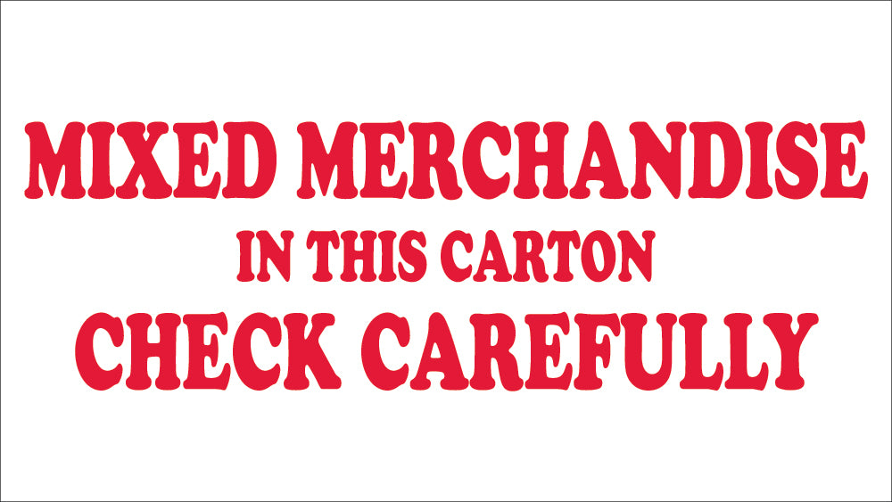 Mixed Merchandise In The Carton Label - Roll-eSafety Supplies, Inc