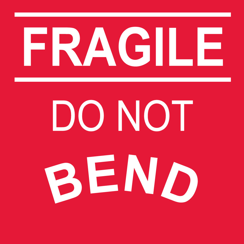 Fragile Do Not Bend Label - Roll-eSafety Supplies, Inc