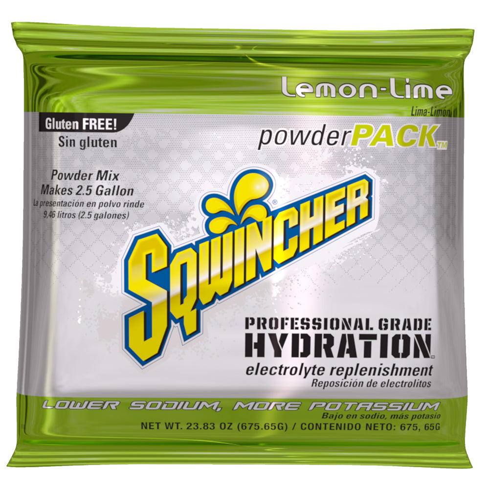 Sqwincher 23.83 Ounce Powder Pack Powder Concentrate Package Electrolyte Drink (32 Electrolyte Drinks - Pack)-eSafety Supplies, Inc