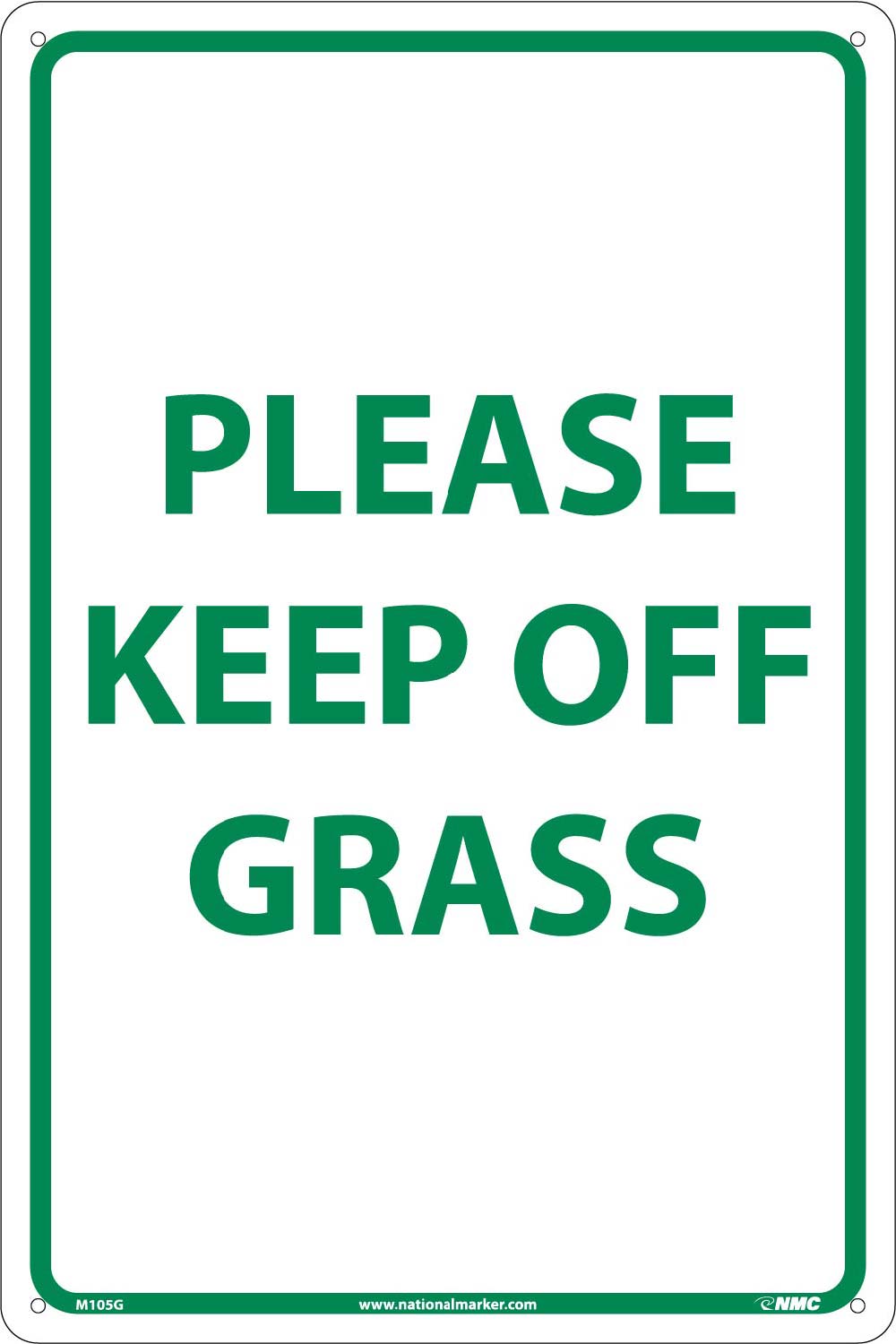 Please Keep Off Grass Sign-eSafety Supplies, Inc
